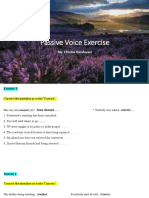 Passive Voice Exercise (Meeting 9)