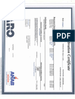 Faro Vantage E Laser Tracker Calibration Critificate