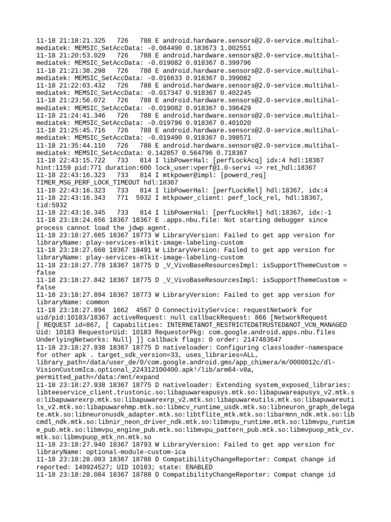 Accelerometer Data Logging and Performance Lock Acquisition Times on an