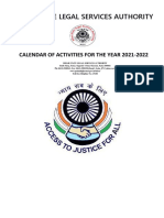 Bihar State Legal Services Authority Calendar of Activities 2021-2022