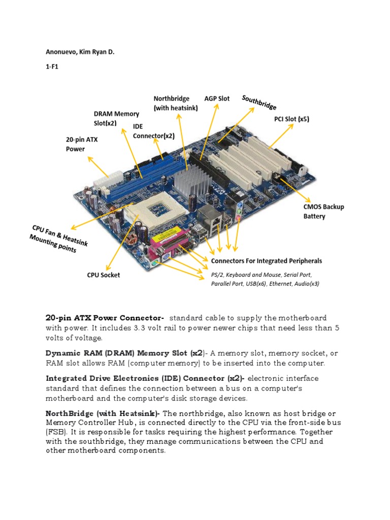 Motherboard | PDF | Personal Computing | Information And Communications
