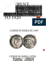 Different Coins of India BETWEEN 1947 TO 1920