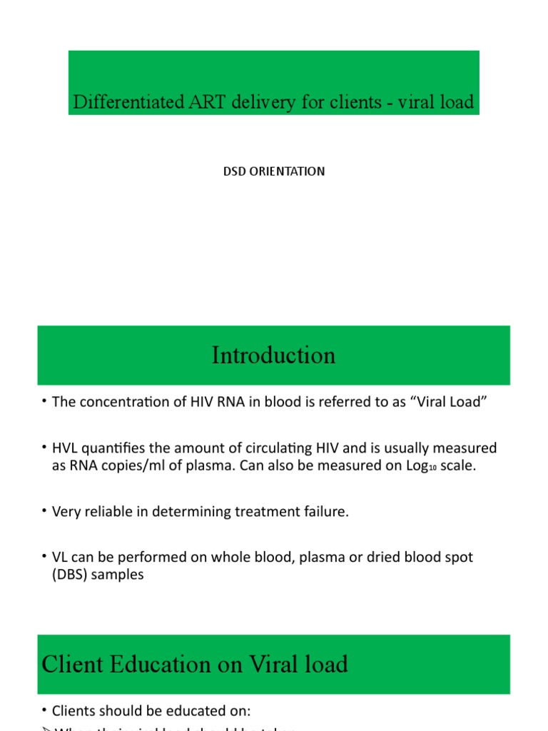 7 DSD Viral Load PDF Health Sciences Health Care