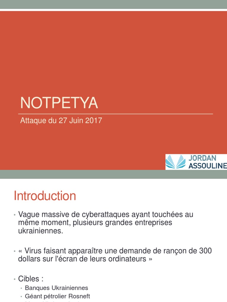 4.2 NotPetya PDF | PDF | Informatique | Communication sécurisée
