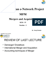 PAN African E-Network Project: Mergers and Acquisitions