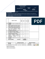 Lista de Cotejo - Prototipo