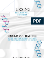 Et1 Nursing Theories and Theorists