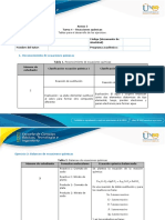 Título para documento sobre reacciones químicas y estequiometría