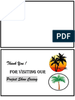 Thank You Card - Palm Tree