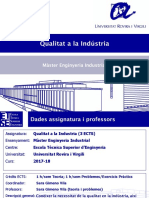 Introducció Qualitat A La Indústria 2017-18