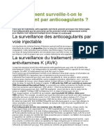1.4.11'oral Cours Surveillance D'un Traitement Anticoagulant
