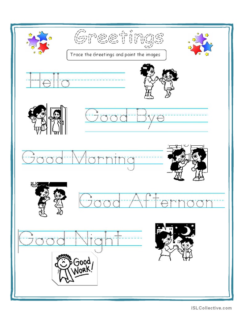Greetings For Kids | PDF