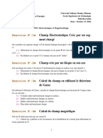 Exercice N:1: Champ Electrostatique CR Ee Par Un Seg-Ment Charg e