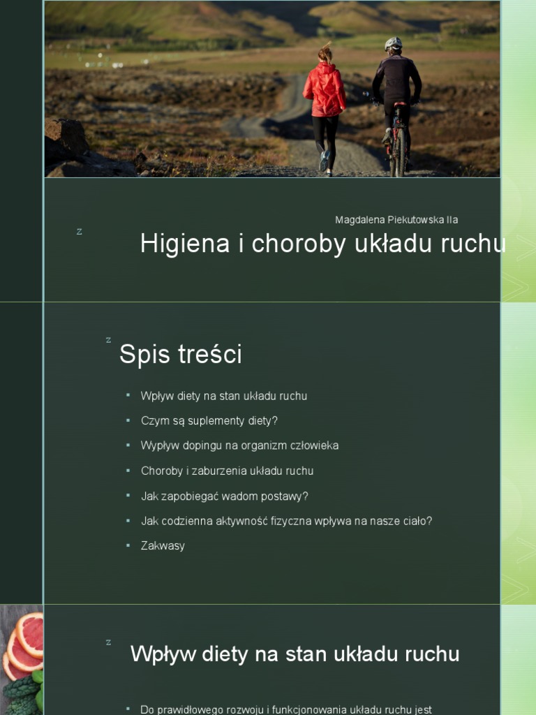 Higiena I Choroby Układu Ruchu | PDF