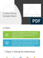 Z-Test of One-Sample Mean