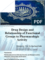 Drug Design and Relationship of Functional Groups To