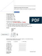 Percentage Worksheet