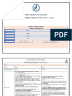 Dubai Scholars Private School Elective Subject Options for Year 9