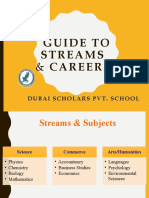 Streams & Careers of School