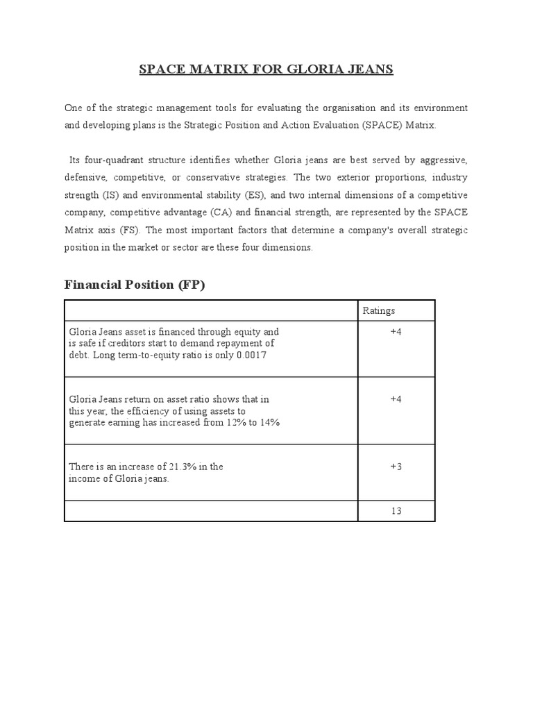 Space matrix pdf