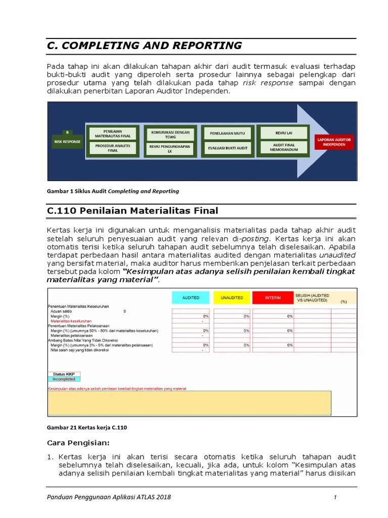 Praktikum Audit Lap Keuangan Atlas Pertemuan 11 Pdf