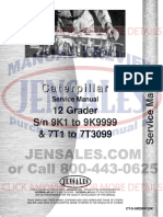 Caterpillar 12 Grader Service Manual