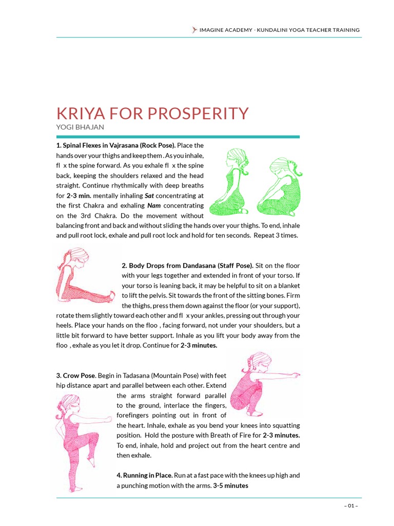 Kriya For Prosperity Pdf Breathing Foot