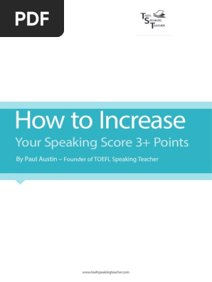 TST - How to Increase Your Speaking Score by 3- Points