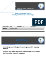 COA Lecture on Assembly Language Programming