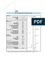 Drill Pipe Performance Characteristics Sheet