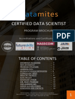 Certified Data Scientist Brochure DataMites India