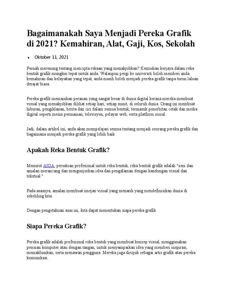 Kemahiran dan Latihan yang Diperlukan untuk Pereka Grafik Profesional
