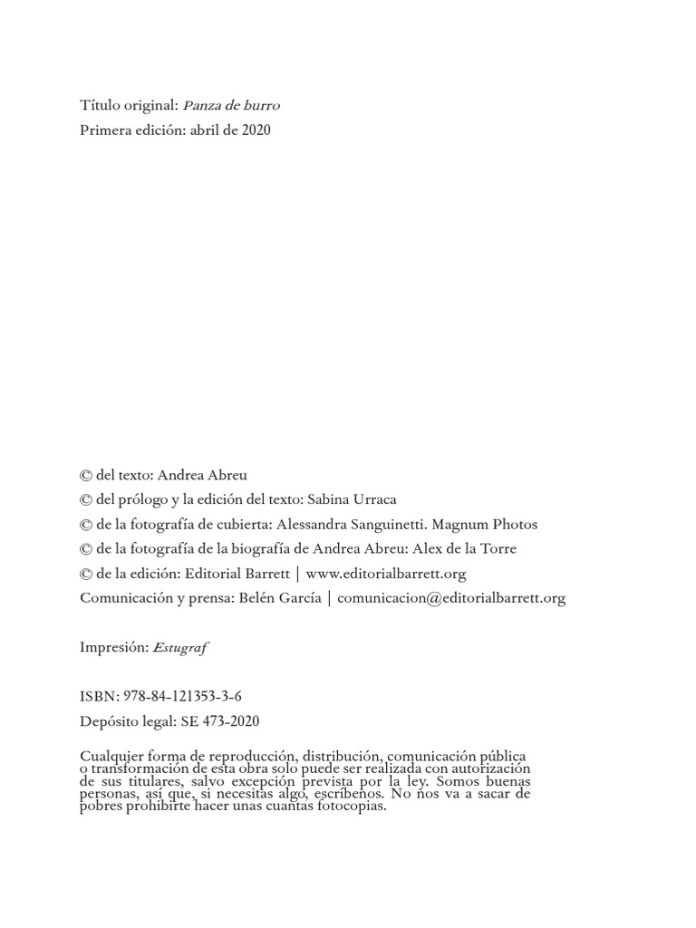 Panza de Burro Primeros Captulos Compressed PDF