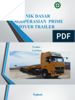 Tehnik Dasar Pengoperasian Prime Mover Trailer