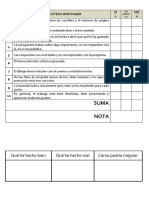 Lista de Cotejo One Pager PDF