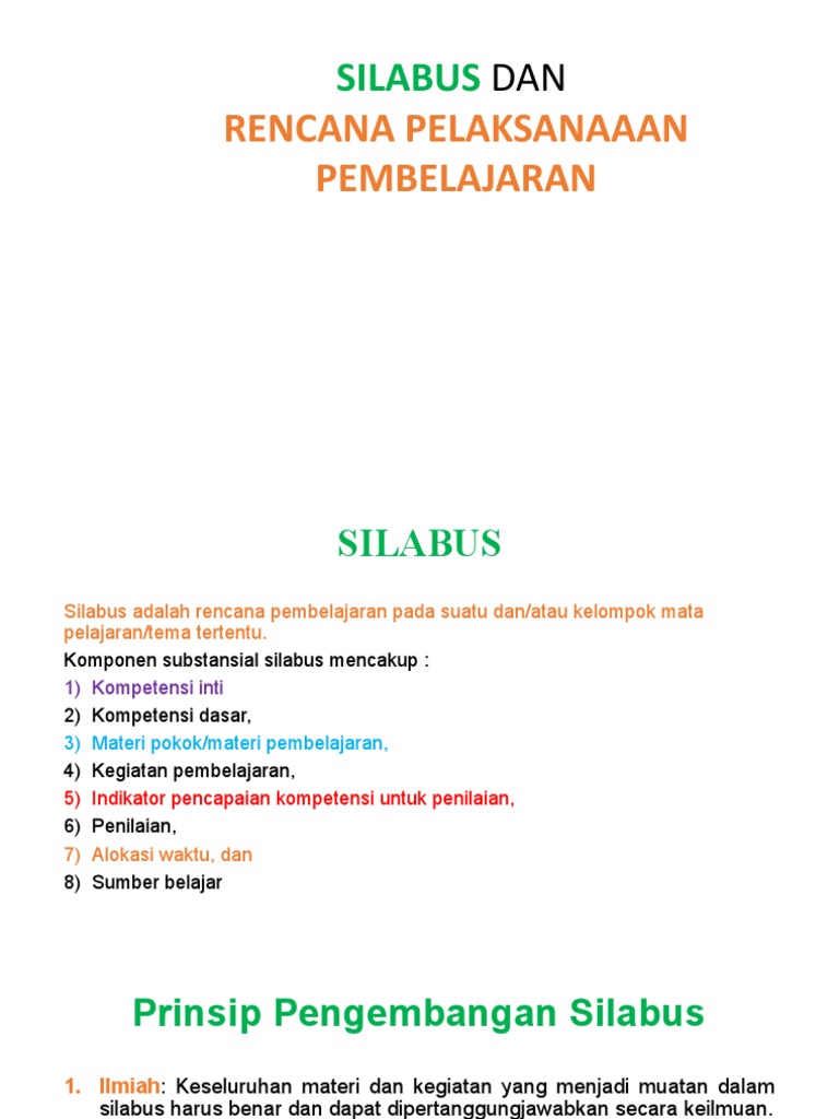 Silabus Dan RPP | PDF
