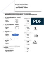 Soal Bahasa Inggris Kelas 1&3