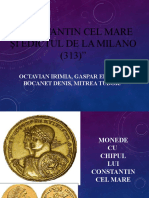 Prezentare Constantin Cel Mare Si Edictul de La Milano 313 Cls. Xi