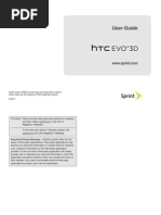 Download Sprint HTC EVO 3D Manual by Wirefly SN61215901 doc pdf