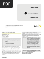 Download Sprint Motorola Titanium Manual  by Wirefly SN61216041 doc pdf