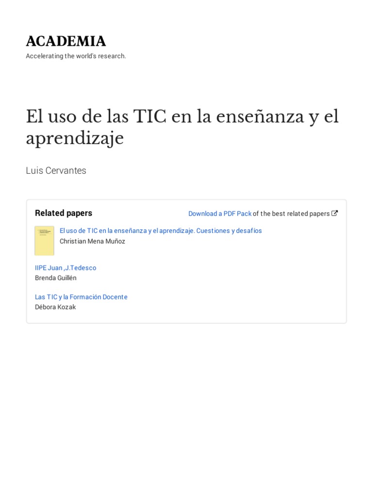Integración de TIC en Educación 21st Century | PDF | Método de ...