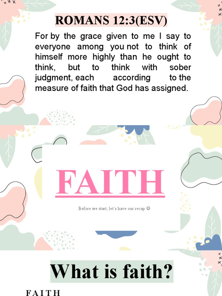 Measure of Faith | PDF | Jesus | Faith