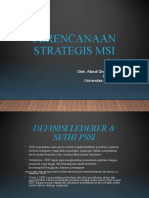 Perencanaan Strategis MSI
