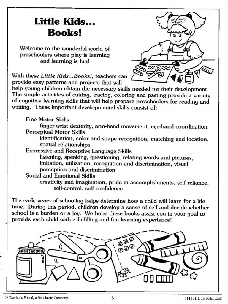 Cut Activities For Kids | PDF