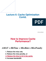 Lecture 6 Cache Optimization Contd.