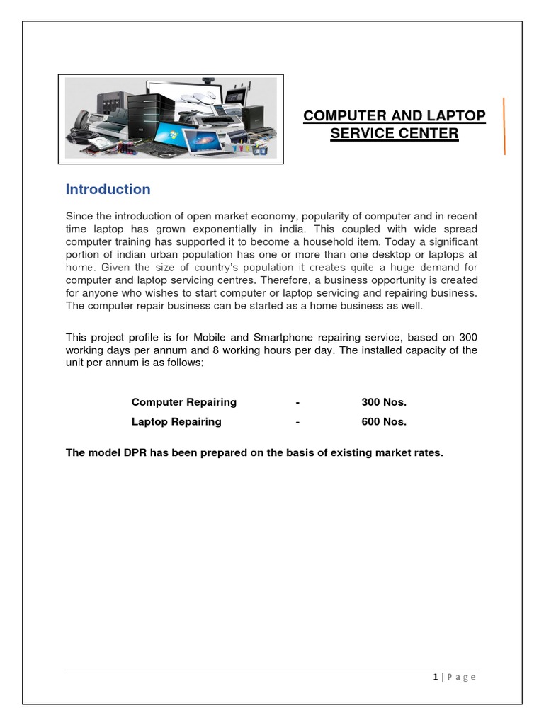 Computer and Laptop Service Center | PDF