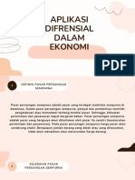 Aplikasi Difrensial Dalam Ekonomi