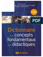 Dictionnaire Des Concepts Fondamentaux Des Didactiques-2013