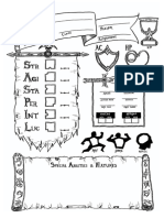 DCC - Character Sheet Drawn