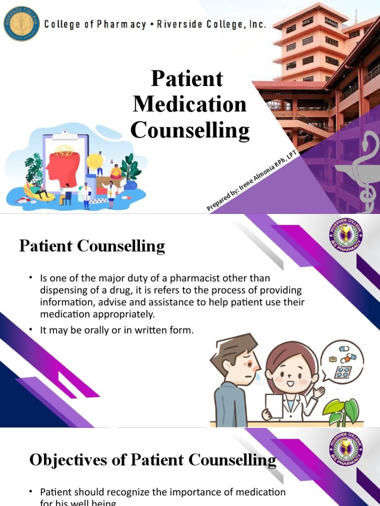 Medication Counseling Pdf Pharmacy Patient